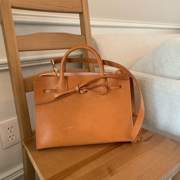 Mansur Gavriel Brown Leather Satchel - Picture 8 of 8